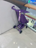 小虎子可坐可躺兒童旅行車(chē)輕便折疊可登機嬰兒口袋推車(chē)遛娃神器T3紫色 曬單實(shí)拍圖