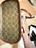 蔻馳（COACH）【全國聯(lián)?！?新品TAXI 21/36 托特包Tote包單肩斜挎包小號大號 小號綠色 CCD94-B4YDY(現貨) 曬單實(shí)拍圖