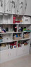 美容院化妝品展示柜貨架收納架產(chǎn)品陳列柜商用多層靠墻柜子 【家裝級加厚板】暖白色140cm 曬單實(shí)拍圖