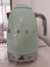 SMEG/斯麥格復古電熱水壺KLF04燒水養生壺大容量家用不銹鋼恒溫泡茶咖啡自動(dòng)斷電保溫生日喬遷新婚禮物 1.7L 淡綠色 曬單實(shí)拍圖