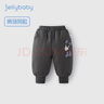 JELLYBABY【夾棉加厚】冬裝男童衛褲嬰幼休閑褲立體卡通保暖柔軟針織長(cháng)褲子 曬單實(shí)拍圖