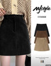 MJ STYLE燈芯絨短裙子女2026春秋新款韓系A字高腰顯瘦小個(gè)子學(xué)院風(fēng)半身裙 曬單實(shí)拍圖