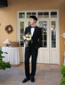 啄木鳥(niǎo)（TUCANO）新郎結婚西服套裝男士韓版修身禮服商務(wù)職業(yè)正裝西裝男英倫三件套 黑色單扣(西裝+西褲) XL 曬單實(shí)拍圖
