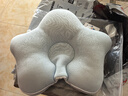 盟石（cute stone）定型枕嬰兒0-6個(gè)月睡圓頭嬰兒定型枕頭0-1歲糾正頭型新生兒童枕頭 白藍 【0-6個(gè)月】10A抗菌-涼暖雙面 0-2歲寶寶定型枕頭可機洗 曬單實(shí)拍圖