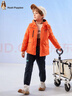 暇步士（Hush Puppies）童裝兒童外套秋冬季新款男女大童簡(jiǎn)約時(shí)尚加厚風(fēng)衣外套 甜橙桔 155 cm(偏大半碼) 曬單實(shí)拍圖