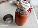 膳魔師（THERMOS）沃普316不銹鋼保溫杯女士高顏值小巧便攜2025新款兒童水杯壺 350ml羅馬橙 316不銹鋼內膽 曬單實(shí)拍圖