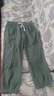 頂峰保羅（Dingfengbaoluo）純棉休閑褲子男春夏季闊腿寬松直筒工裝長(cháng)褲HM9901軍綠色2XL 曬單實(shí)拍圖