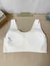 婷美初中生少女運動(dòng)內衣防震背心青春發(fā)育期女大童高中女學(xué)生文胸 白L 曬單實(shí)拍圖