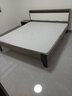 迎裕財實(shí)木1.8m軟包雙人床主臥現代簡(jiǎn)約單人出租屋床 橡木灰軟包床+10cm床墊+床頭柜*1 1.8*2米框架結構【促銷(xiāo)款】 曬單實(shí)拍圖