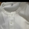 優(yōu)衣庫男裝女裝情侶華夫格亨利領(lǐng)套頭衫長(cháng)袖T恤479784 482766 479784/01乳白色 L 曬單實(shí)拍圖