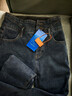 真維斯（Jeanswest）牛仔褲女長(cháng)褲加厚加絨褲女高腰冬季顯瘦修身小腳褲子女藍灰色27 曬單實(shí)拍圖
