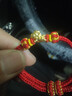 中國黃金（CHINA GOLD）生肖馬黃金手鏈女士足金招財小馬手繩情人節生日禮物送女朋友老婆 【今/次日達】招財小馬手繩【紅繩】約0.3g 曬單實(shí)拍圖