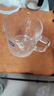 樂(lè )美雅玻璃杯帶把手水杯茶杯鋼化玻璃咖啡杯微波爐可用冰川紋500ml*2 曬單實(shí)拍圖