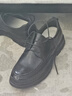 奧康（Aokang）牛皮系帶皮鞋男英倫風(fēng)正裝商務(wù)鞋子男黑色43碼 曬單實(shí)拍圖