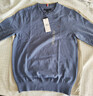 Tommy Hilfiger【撞色橫條紋】26春夏新款男純棉休閑學(xué)院風(fēng)圓領(lǐng)內搭針織衫 【簡(jiǎn)約合身毛衣】霧霾藍C9T L （推薦：150-165斤） 曬單實(shí)拍圖