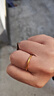 中國黃金（CHINA GOLD）黃金戒指男女款足金素圈固口指環(huán)平安無(wú)事婦女節生日禮物送女友 素圈戒指 圈號20 約1g 曬單實(shí)拍圖