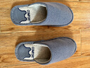 亞麻拖鞋女士春秋四季家居家用防滑室內棉麻布冬季情侶厚底拖鞋男 藏青 44-45 【適合43-44】 曬單實(shí)拍圖