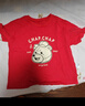 舒貝怡嬰兒短袖上衣夏季男寶寶卡通T恤薄款外出服兒童童裝女衣服夏裝 戴帽熊紅色 110 cm(3-4歲) 曬單實(shí)拍圖