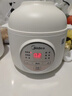 美的（Midea）電燉鍋 隔水燉煲湯鍋 多功能電砂鍋 白瓷內膽 防干燒迷你電燉盅 bb煲 嬰兒輔食鍋陶瓷燉盅蒸燉鍋 【 防燙把手】DZE1066  1L 曬單實(shí)拍圖