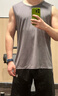 回力（Warrior）速干背心男2026夏季新款網(wǎng)眼冰絲坎肩男士健身跑步寬松無(wú)袖t恤衫 灰#HL綠方標X XL 曬單實(shí)拍圖
