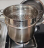 onlycook 304不銹鋼蒸架蒸籠輔食奶鍋小蒸格蒸鍋籠屜電飯鍋蒸包子 22cm蒸格/適用鍋內徑21.5-22.5cm 曬單實(shí)拍圖