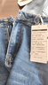 izzue it牛仔褲秋冬窄版直筒褲子女高腰顯瘦百搭休閑修身微彈長(cháng)褲子女 曬單實(shí)拍圖