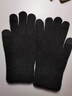 匹克冬季保暖手套防寒針織毛線(xiàn)手套戶(hù)外騎行電動(dòng)車(chē)防滑可觸屏棉手套黑 曬單實(shí)拍圖