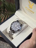花花公子手表男石英表超薄男士手表男品牌鋼帶防水時(shí)尚潮流男表送老公禮物 間藍鋼帶/精美禮盒/定制刻字 曬單實(shí)拍圖