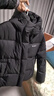 坦博爾羽絨服女短款連帽秋冬保暖外套厚25年新款5530362D 黑色170 曬單實(shí)拍圖