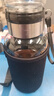 【送杯套】大容量加厚玻璃杯子便攜噸噸杯茶水分離帶杯套泡茶水杯 透明 1000ml噸噸桶 1只裝 曬單實(shí)拍圖