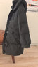 鴨鴨（YAYA）騏驥紅中長(cháng)款女裝羽絨服2025冬季新品韓版時(shí)尚顯瘦加厚保暖外套 黑色 M 曬單實(shí)拍圖