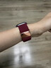 適用applewatchS11手表表帶S10尼龍編織S9磁吸扣蘋(píng)果表帶女款 酒紅色(金屬扣) 適用iwatch S6/5/4/SE【40mm】 曬單實(shí)拍圖