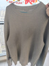 優(yōu)衣庫男裝女裝羅紋圓領(lǐng)針織衫長(cháng)袖毛衣毛衫474203 470159 474203/03灰色 L 曬單實(shí)拍圖