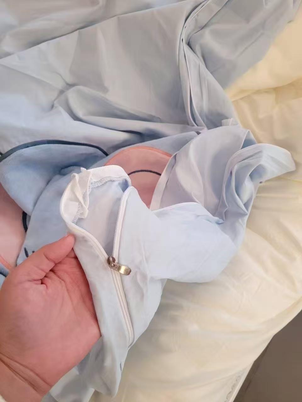 大熊小熊嬰兒童A類(lèi)100S純棉被套120x150單件可定制幼兒園入園學(xué)生套件 可愛(ài)小象【100S雙面純棉被套】 120*150cm 曬單實(shí)拍圖