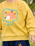 嘟嘟家兒童春季衛衣男童寬松卡通長(cháng)袖女童春季針織上衣寶寶舒適童裝春秋 黃色 100 曬單實(shí)拍圖