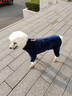 涵瑤伊笑冬季狗衣服中小型犬加厚保暖棉服狗狗四腳衣寵物衣服可牽引 皮標寶藍色四腳衣 XL（建議體重14-18斤內） 曬單實(shí)拍圖