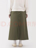 MUJI女式 彈力絲光斜紋A字裙長(cháng)半身裙女25年冬季裙子女裝BE1YTC5A 卡其綠 M (160/66A) 曬單實(shí)拍圖