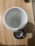 華明富光骨瓷陶瓷內膽保溫杯簡(jiǎn)約水杯商務(wù)泡茶茶水分離便攜茶杯高顏值 簡(jiǎn)約白220ml 曬單實(shí)拍圖