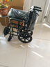 迪護手動(dòng)輪椅輕便折疊老人專(zhuān)用出行旅行手推車(chē)可折疊便攜式老年人小型 曬單實(shí)拍圖