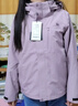 思凱樂(lè )（SCALER）戶(hù)外沖鋒衣男三合一加絨內膽防風(fēng)防水耐磨徒步登山外套女F2416D22 【女款】暗灰紫|抓絨兩件套 M 曬單實(shí)拍圖