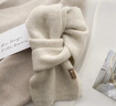 浩冠高級感韓版百搭小圍巾女秋冬季軟糯針織毛線(xiàn)護頸圍脖圣誕節禮物 曬單實(shí)拍圖