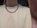 目兔鈦鋼百搭古巴鏈男項鏈潮流嘻哈風(fēng)鏈子歐美高街鎖骨hiphop男士配飾 古巴鏈長(cháng)50cm寬7mm 曬單實(shí)拍圖