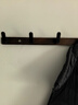 胡桃木免打孔衣帽掛鉤家用臥室門(mén)后玄關(guān)掛鉤壁掛式置物收納掛衣鉤 L型輕奢衣帽排鉤-六鉤-免打孔/打孔 曬單實(shí)拍圖