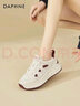 DAPHNE達芙妮時(shí)尚軟底舒適運動(dòng)鞋女輕便百搭顯腳小旅游鞋休閑鞋女鞋 米紅色 40 曬單實(shí)拍圖