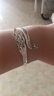 老銀匠s999足銀孔雀雕刻銀手鐲女時(shí)尚實(shí)心女生個(gè)性國潮民族風(fēng)銀鐲子女士 999足銀約22.5g 可刻字/含證書(shū) 曬單實(shí)拍圖