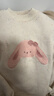 戴維貝拉（DAVE＆BELLA）新款冬裝女寶寶套頭衫半高領(lǐng)兒童毛衣加絨小童針織上衣女童衣服 夾花杏 140 cm（建議身高130-140cm） 曬單實(shí)拍圖