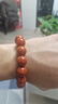 石玥珠寶收藏級14-15mm涼山南紅瑪瑙手串轉運珠手鏈男女士款 水晶瑪瑙 曬單實(shí)拍圖