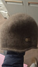 玖慕（JIUMU）純羊絨保暖針織毛線(xiàn)帽包頭冷帽秋冬季堆堆帽戶(hù)外冬帽防寒帽子女 曬單實(shí)拍圖