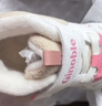 基諾浦軟底寶寶學(xué)步鞋 冬季搖粒絨保暖男女兒童學(xué)步鞋嬰兒GB2358 棉白/沙錢(qián)米/黏土粉 19.5 120mm 適合腳長(cháng)116-124mm 曬單實(shí)拍圖
