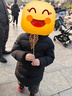 保姆鵝  【風(fēng)墻】?jì)和鸾q服寶寶中長(cháng)款護臉加厚外套保暖童裝[NG2664] 炭黑 130 曬單實(shí)拍圖